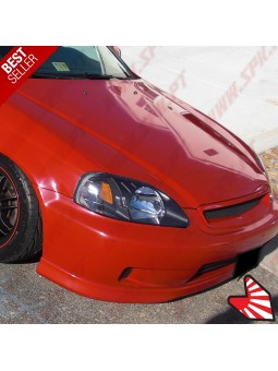 Faróis Look JDM Black+Amber  - Honda Civic Facelift (1999-2001)
