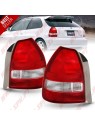 Farolins Look JDM Red+Clear - Honda Civic Hatchback (1995-2001) Farolins Look JDM Red+Clear - Honda Civic Hatchback (1995-2001)