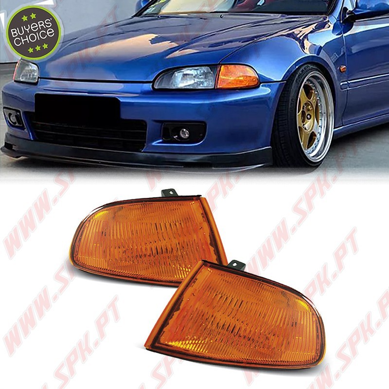 Piscas Frontais Look JDM Ambar - Honda Civic (1991-1995) Piscas Frontais Look JDM Ambar - Honda Civic (1991-1995)