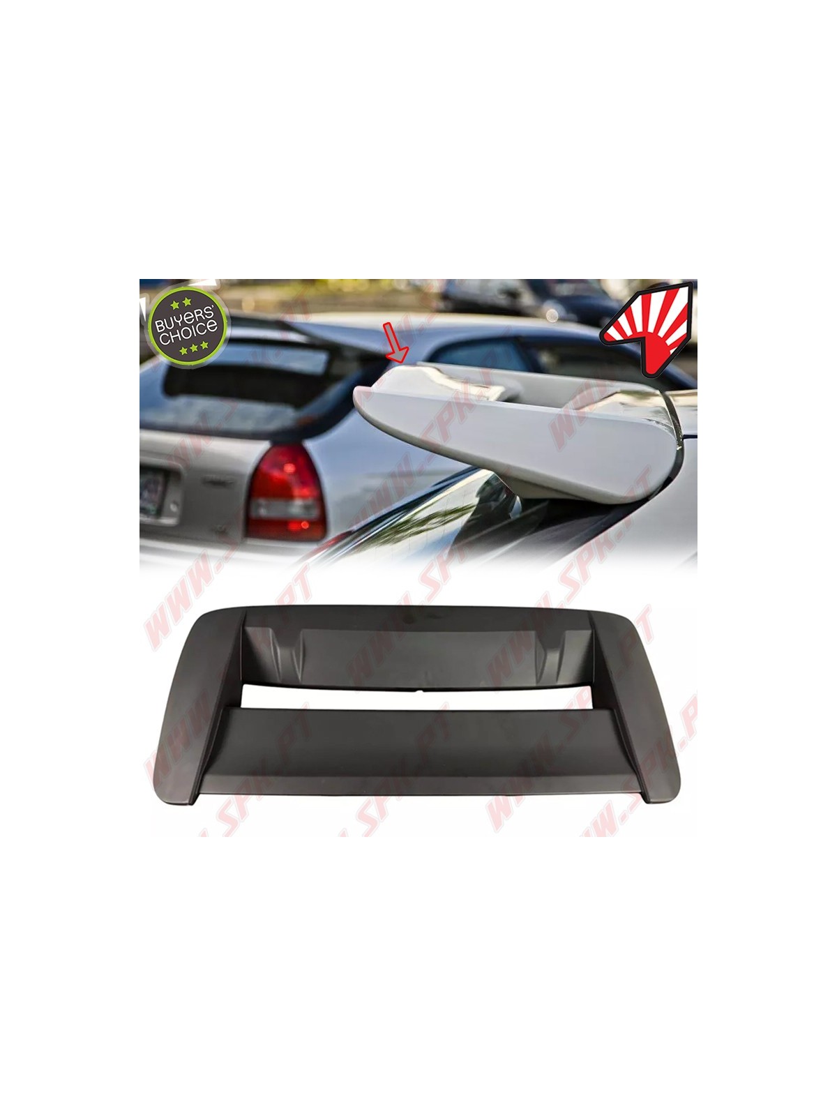 Aileron Traseiro Look Bomex - Honda Civic Hatchback (1995-2001)