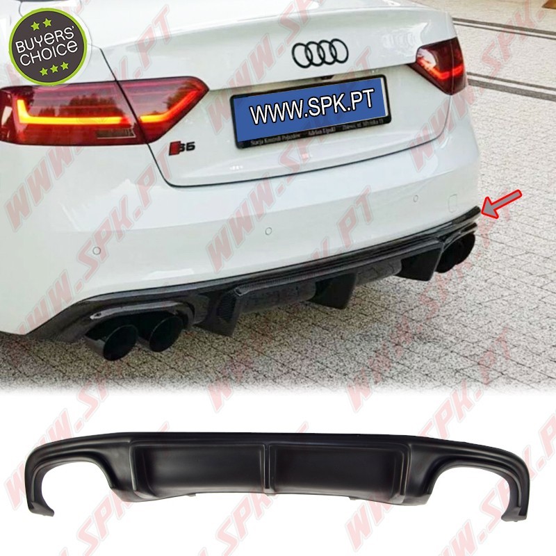 Difusor Traseiro - Audi A5 8T (2012-2016) Difusor Traseiro - Audi A5 8T (2012-2016)