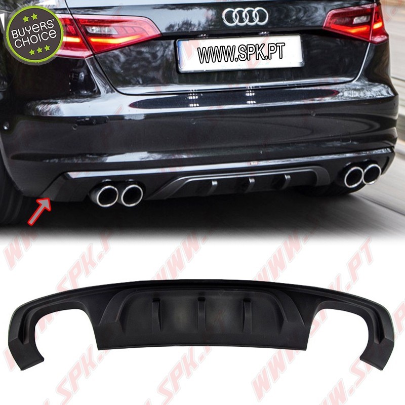 Difusor Traseiro - Audi A3 8V Sportback / Hatchback (2012-2016)