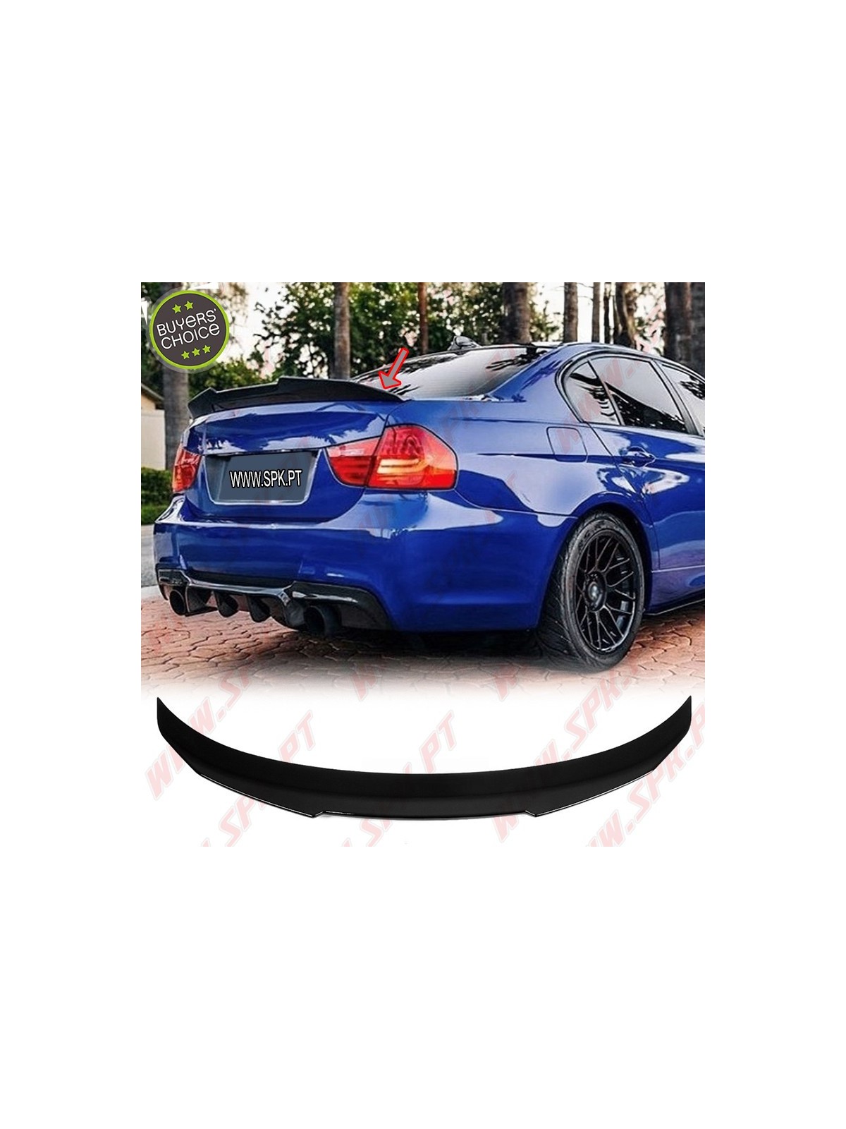 Aileron Traseiro Look PSM - BMW E90 Sedan (2005-2011) Aileron Traseiro Look PSM - BMW E90 Sedan (2005-2011)