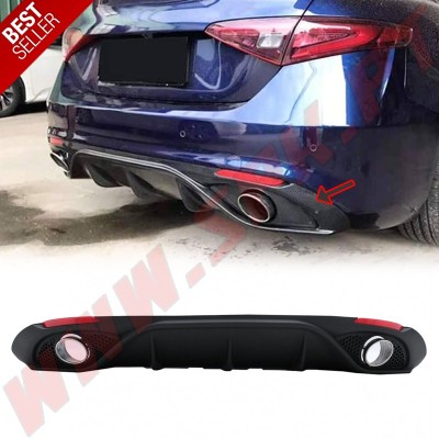 Difusor Traseiro + Ponteiras - Alfa Romeo Giulia 952 Veloce TB / Speciale TD (2015-2021)