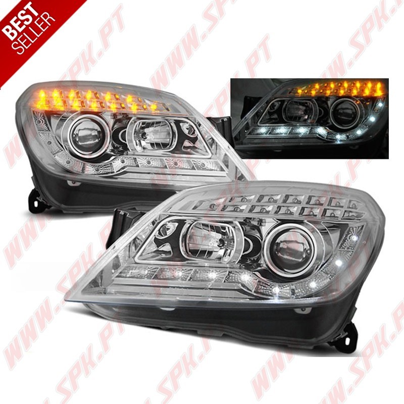 Faróis Daylight LED / Chrome - Opel Astra H (2004-2010) Faróis Daylight LED / Chrome - Opel Astra H (2004-2010)