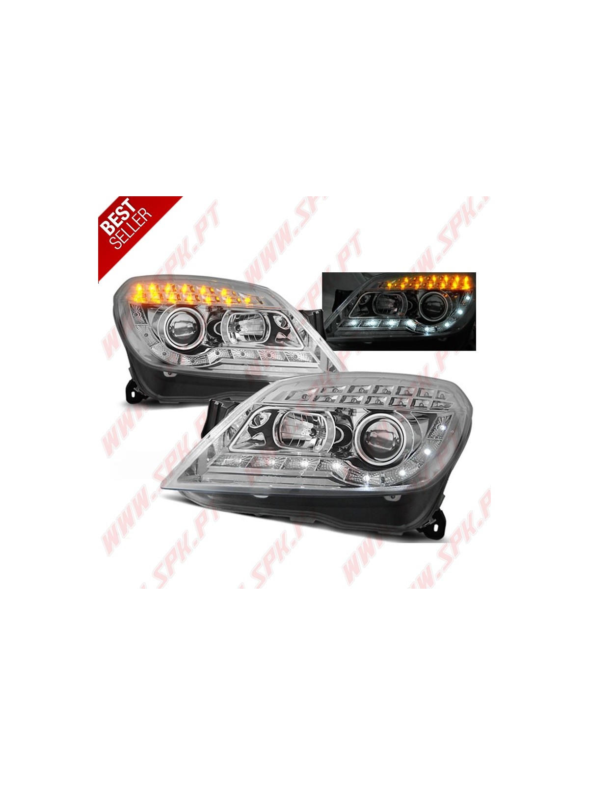 Faróis Daylight LED / Chrome - Opel Astra H (2004-2010) Faróis Daylight LED / Chrome - Opel Astra H (2004-2010)