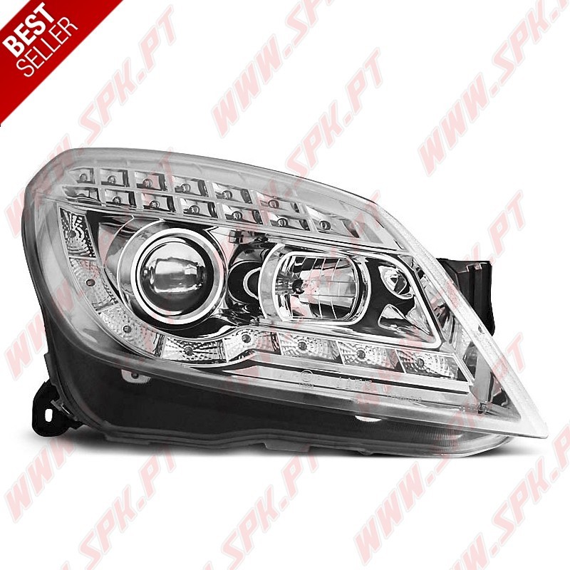 Faróis Daylight LED / Chrome - Opel Astra H (2004-2010) Faróis Daylight LED / Chrome - Opel Astra H (2004-2010)