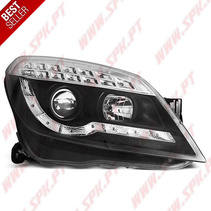 Faróis Daylight LED / Black - Opel Astra H (2004-2010) Faróis Daylight LED / Black - Opel Astra H (2004-2010)