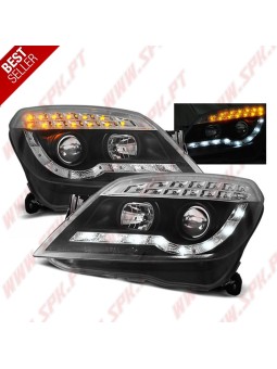 Faróis Daylight LED / Black - Opel Astra H (2004-2010)