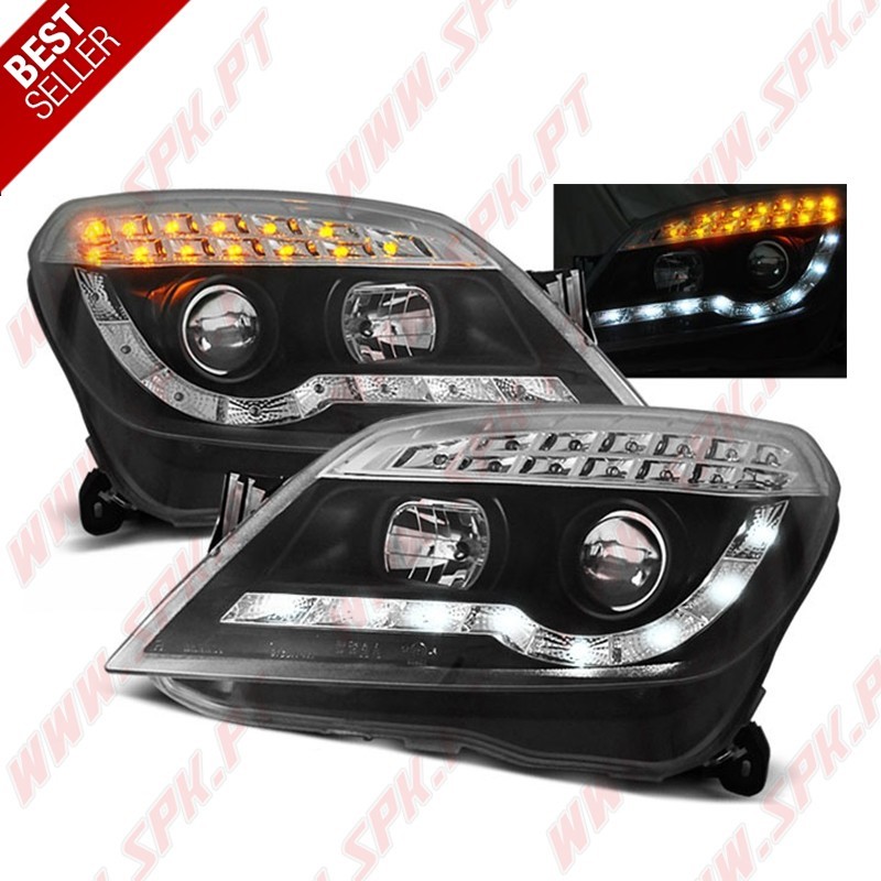Faróis Daylight LED / Black - Opel Astra H (2004-2010) Faróis Daylight LED / Black - Opel Astra H (2004-2010)