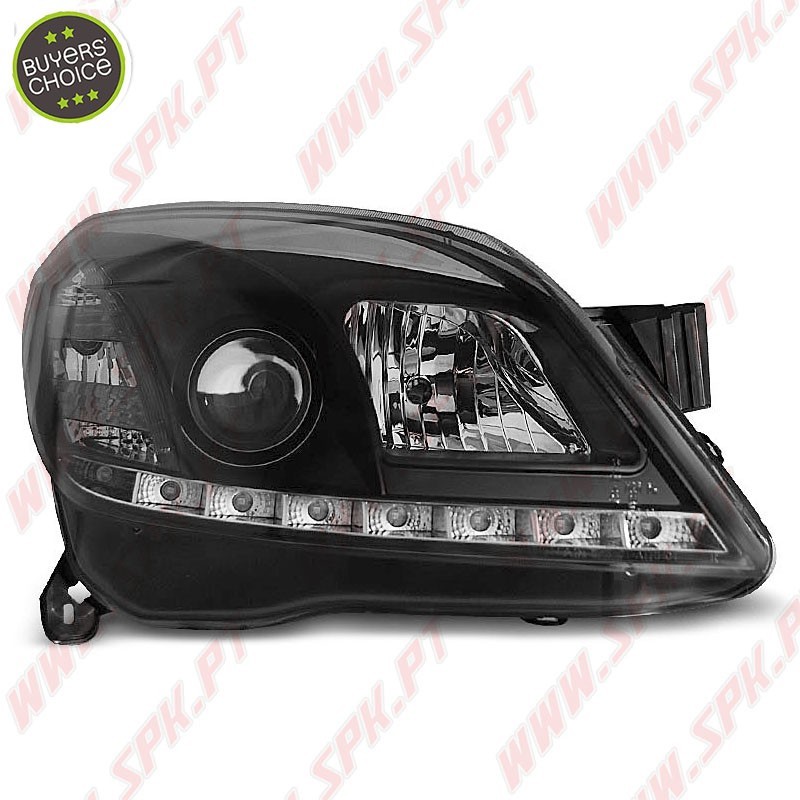 Faróis Daylight LED / Black - Opel Astra H (2004-2010) Faróis Daylight LED / Black - Opel Astra H (2004-2010)