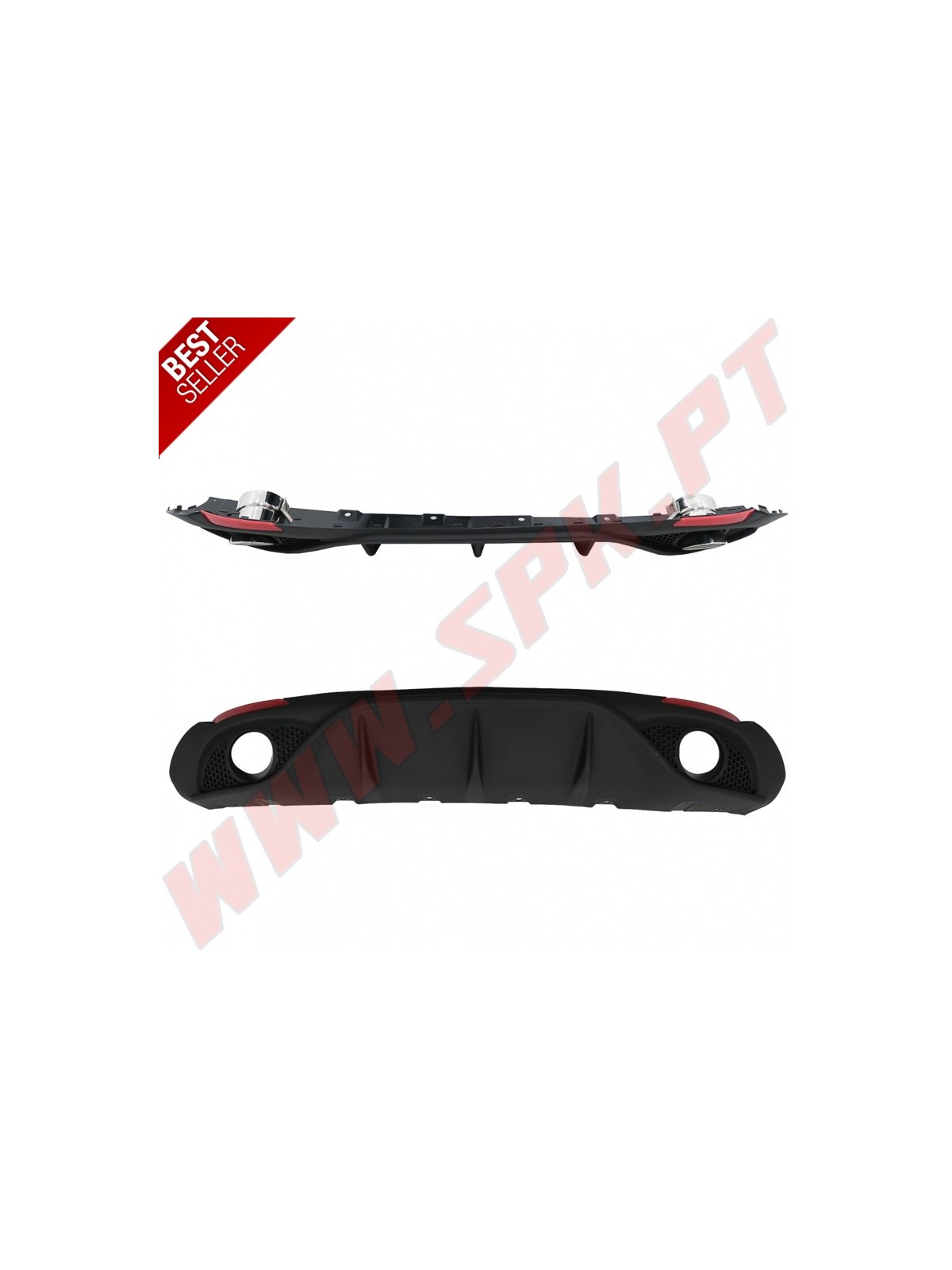 Difusor Traseiro + Ponteiras - Alfa Romeo Giulia 952 Veloce TB / Speciale TD (2015-2021)