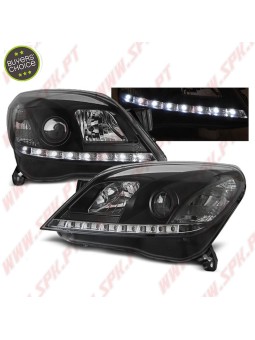 Faróis Daylight LED / Black - Opel Astra H (2004-2010)