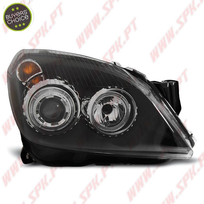 Faróis Angel Eyes / Black - Opel Astra H (2004-2010) Faróis Angel Eyes / Black - Opel Astra H (2004-2010)