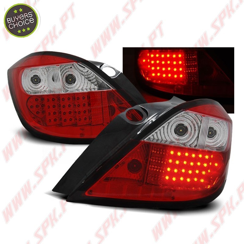 Farolins LED Red+Clear - Opel Astra H 5 Portas (2004-2009)