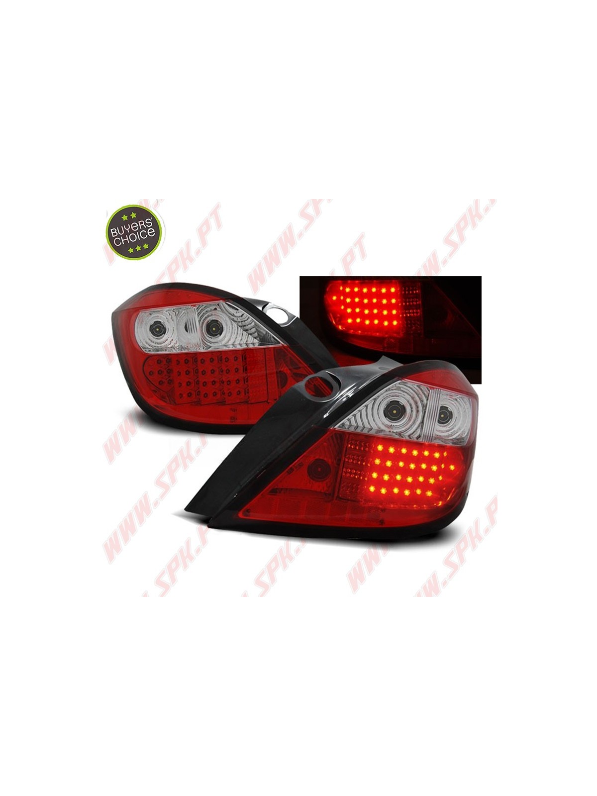 Farolins LED Red+Clear - Opel Astra H 5 Portas (2004-2009)