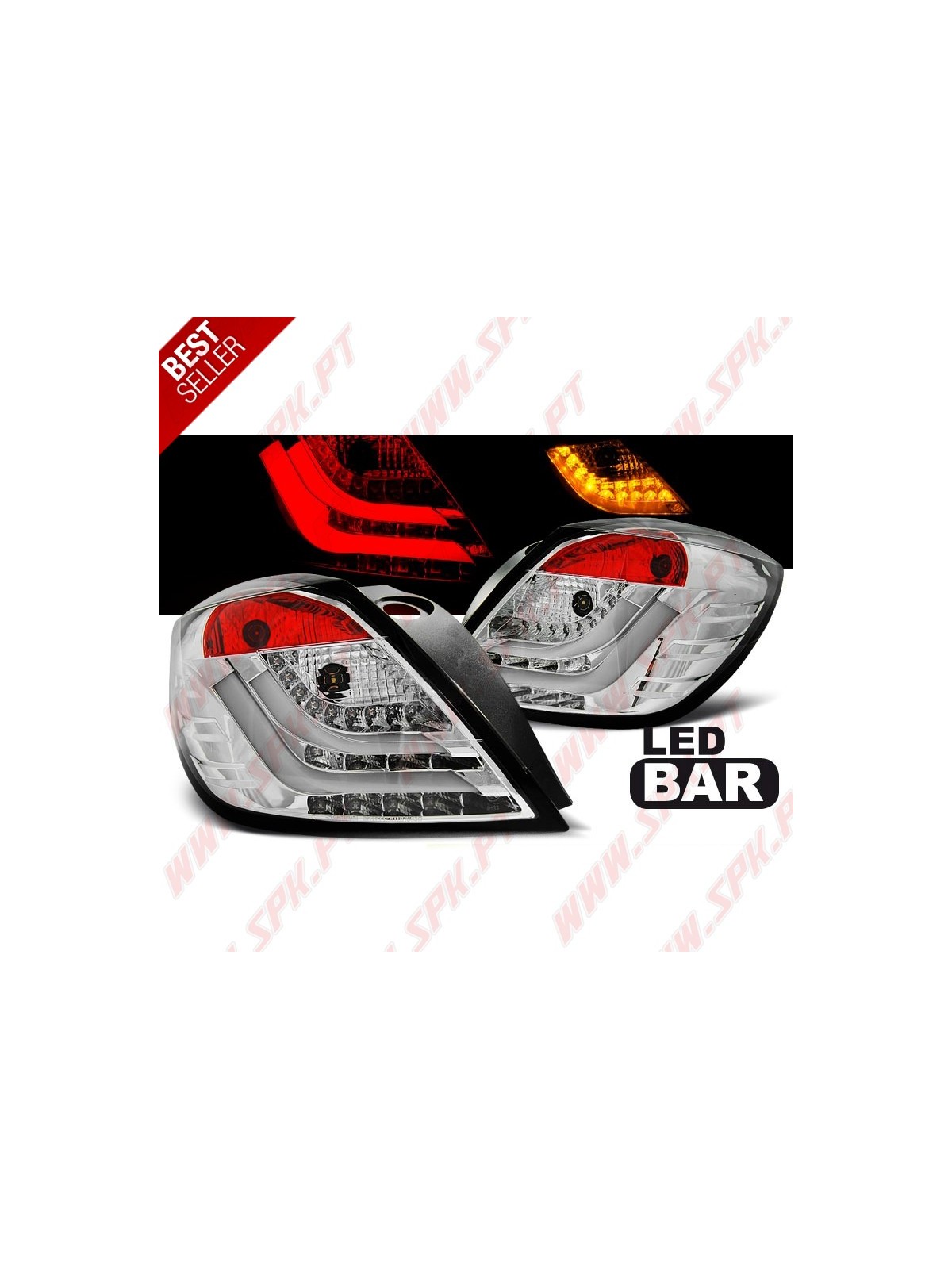 Farolins LED-BAR Chrome - Opel Astra H 3 Portas (2004-2009)