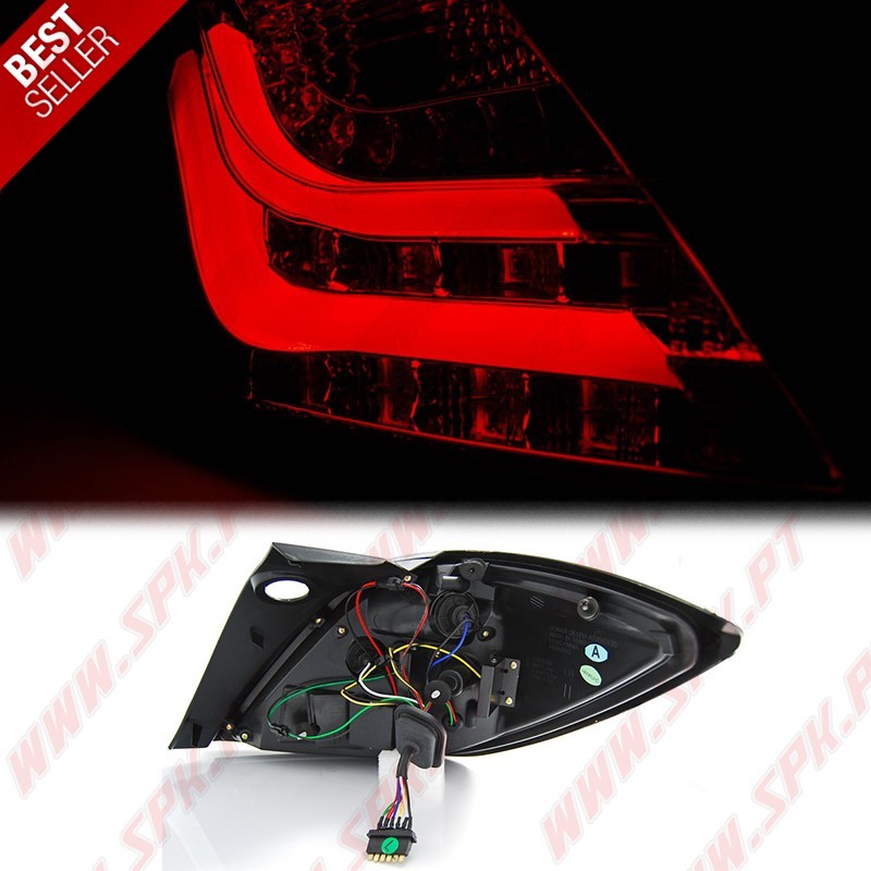 Farolins LED-BAR Red+Clear - Opel Astra H 3 Portas (2004-2009)