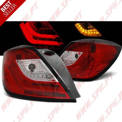 Farolins LED-BAR Red+Clear - Opel Astra H 3 Portas (2004-2009)