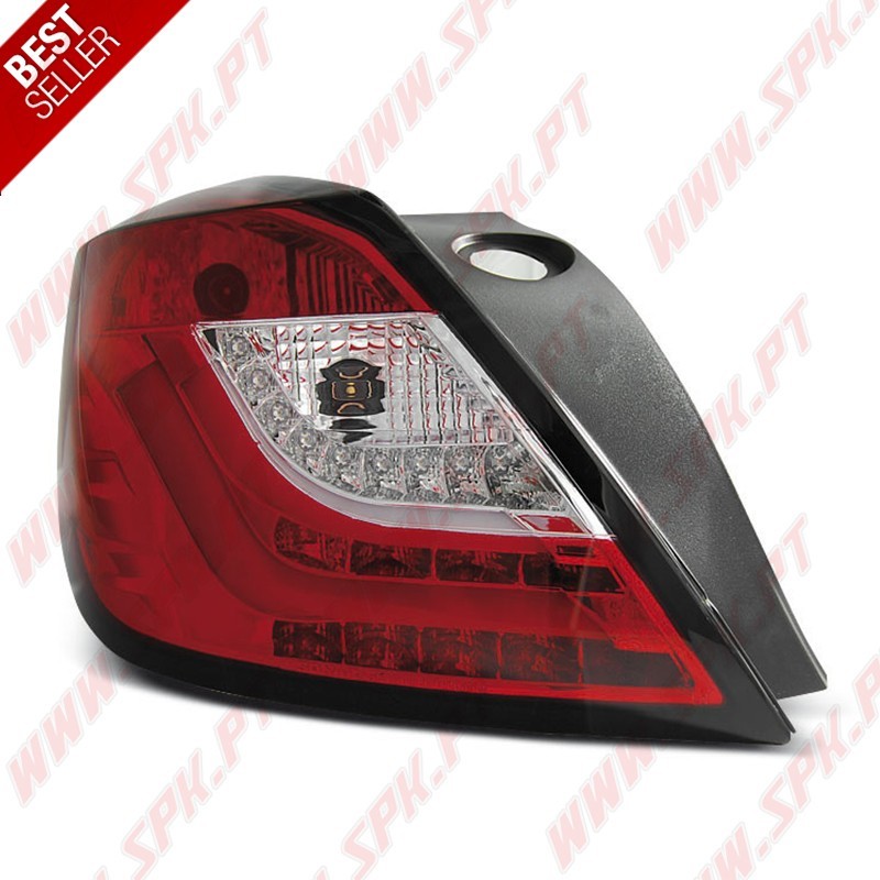 Farolins LED-BAR Red+Clear - Opel Astra H 3 Portas (2004-2009)