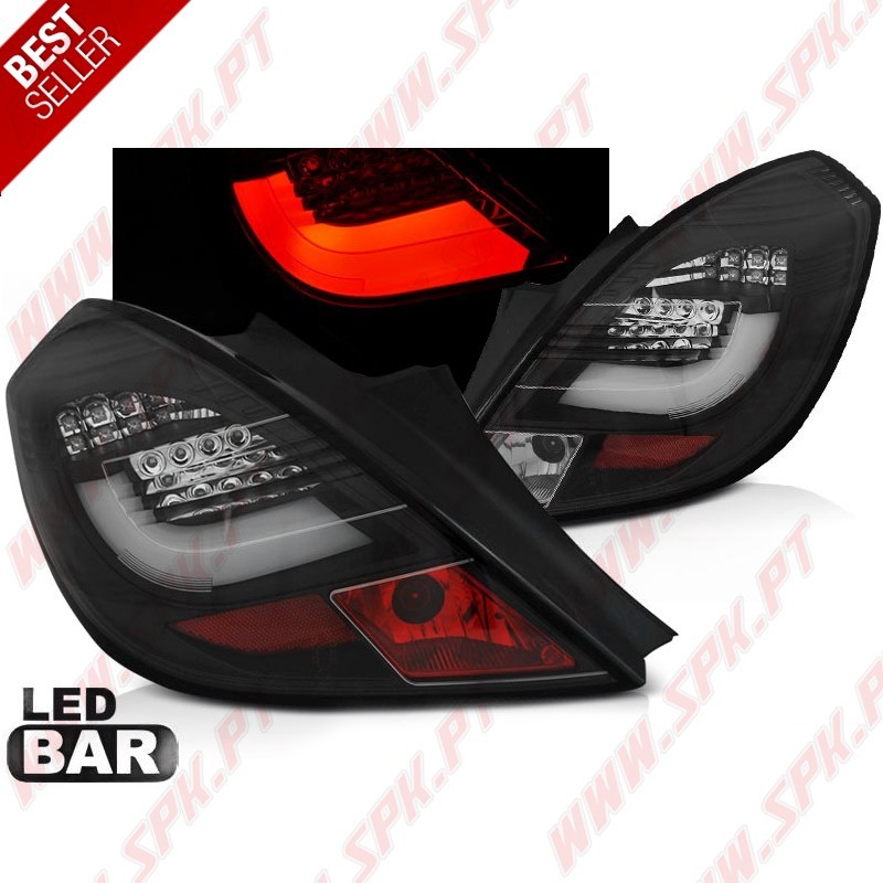 Farolins LED-BAR Black - Opel Corsa D 3 Portas (2006-2014) Farolins LED-BAR Black - Opel Corsa D 3 Portas (2006-2014)