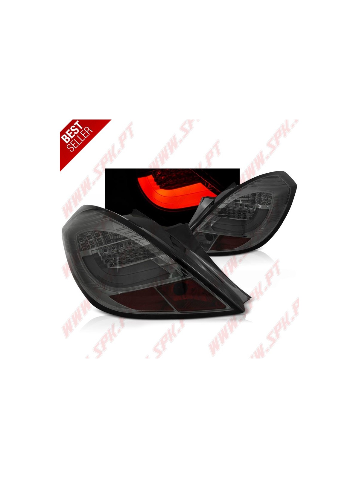 Farolins LED-BAR Smoke+Chrome - Opel Corsa D 3 Portas (2006-2014)