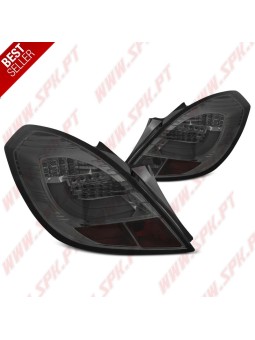 Farolins LED-BAR Smoke+Chrome - Opel Corsa D 3 Portas (2006-2014)