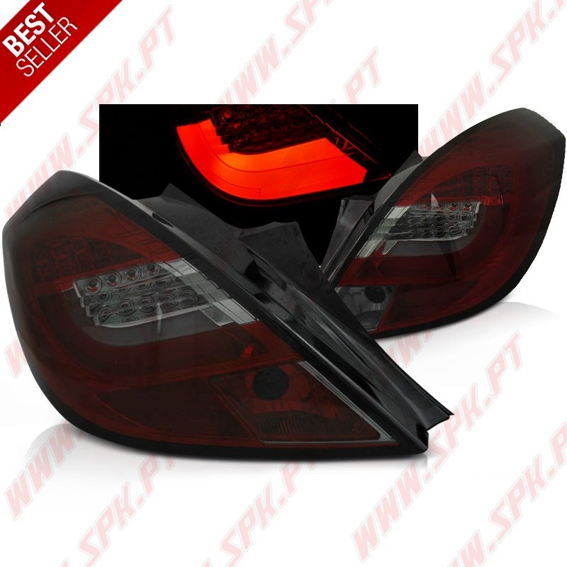 Farolins LED-BAR Smoke+Red - Opel Corsa D 3 Portas (2006-2014) Farolins LED-BAR Smoke+Red - Opel Corsa D 3 Portas (2006-2014)
