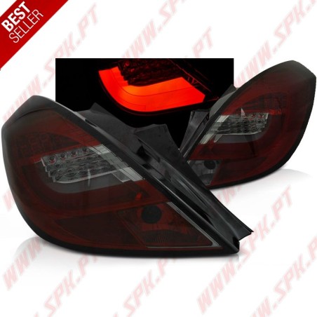 Farolins LED-BAR Smoke+Red - Opel Corsa D 3 Portas (2006-2014)