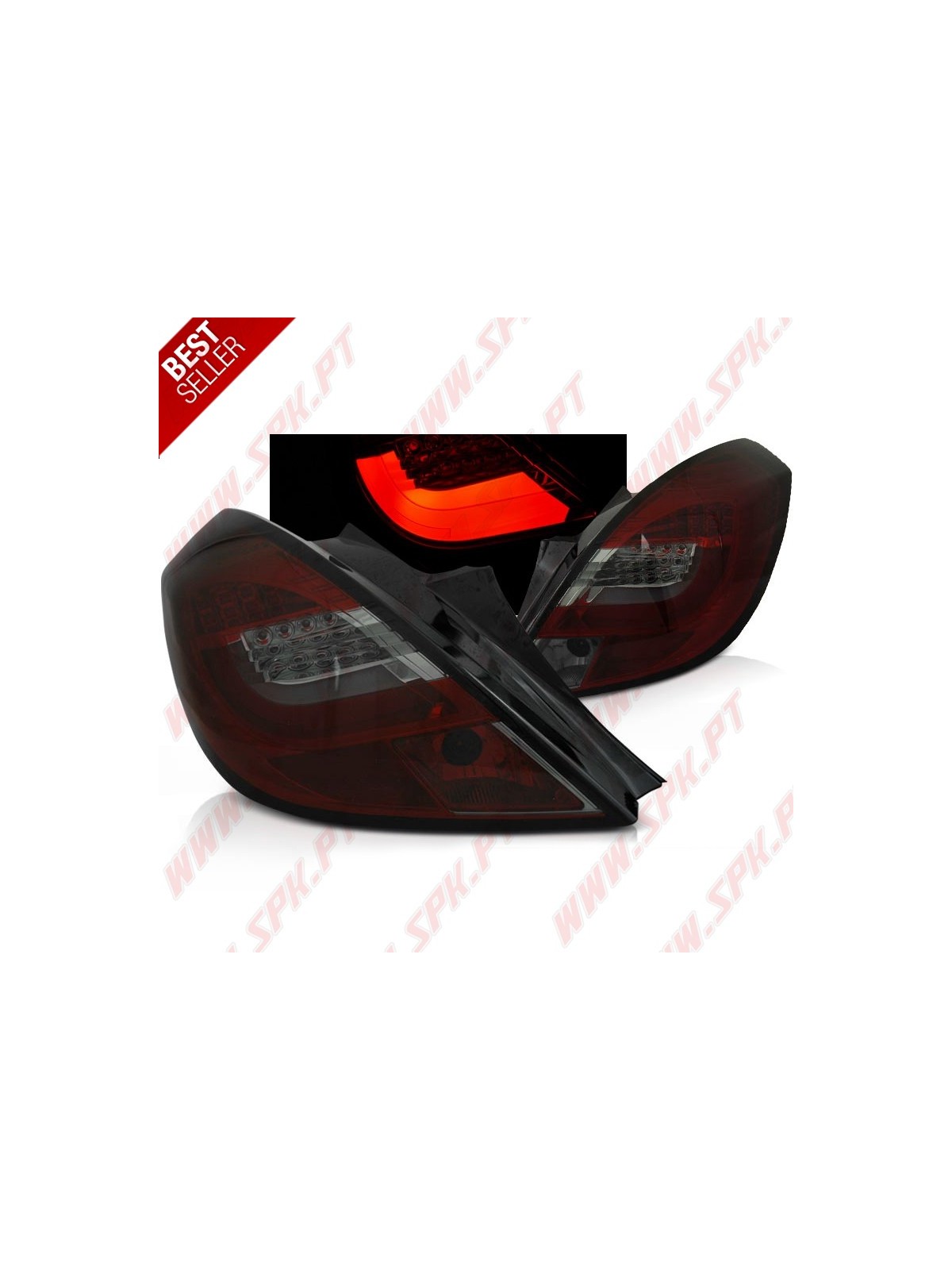 Farolins LED-BAR Smoke+Red - Opel Corsa D 3 Portas (2006-2014) Farolins LED-BAR Smoke+Red - Opel Corsa D 3 Portas (2006-2014)