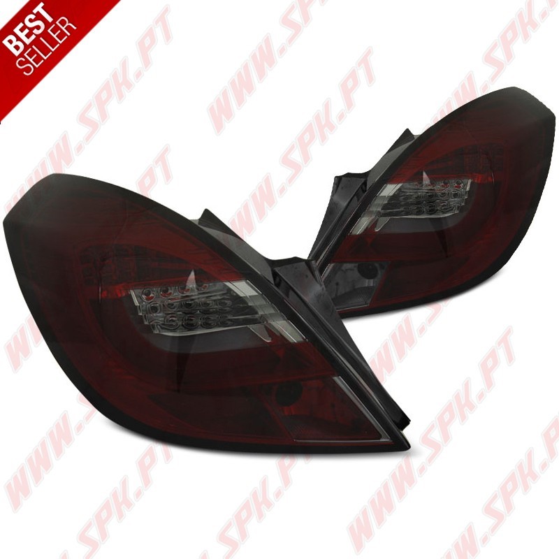 Farolins LED-BAR Smoke+Red - Opel Corsa D 3 Portas (2006-2014) Farolins LED-BAR Smoke+Red - Opel Corsa D 3 Portas (2006-2014)