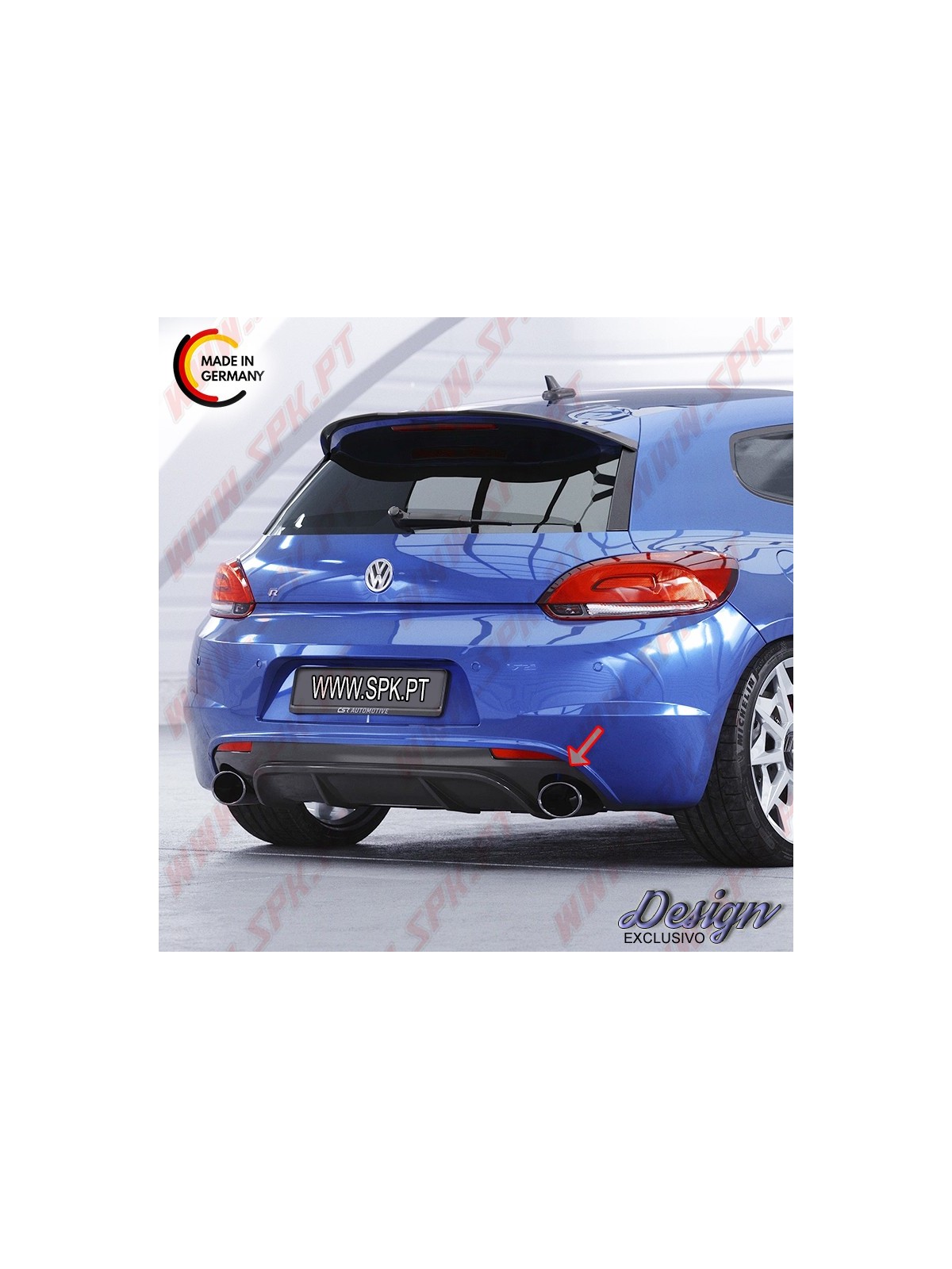 Difusor Traseiro - VW Scirocco R (2010-2012)