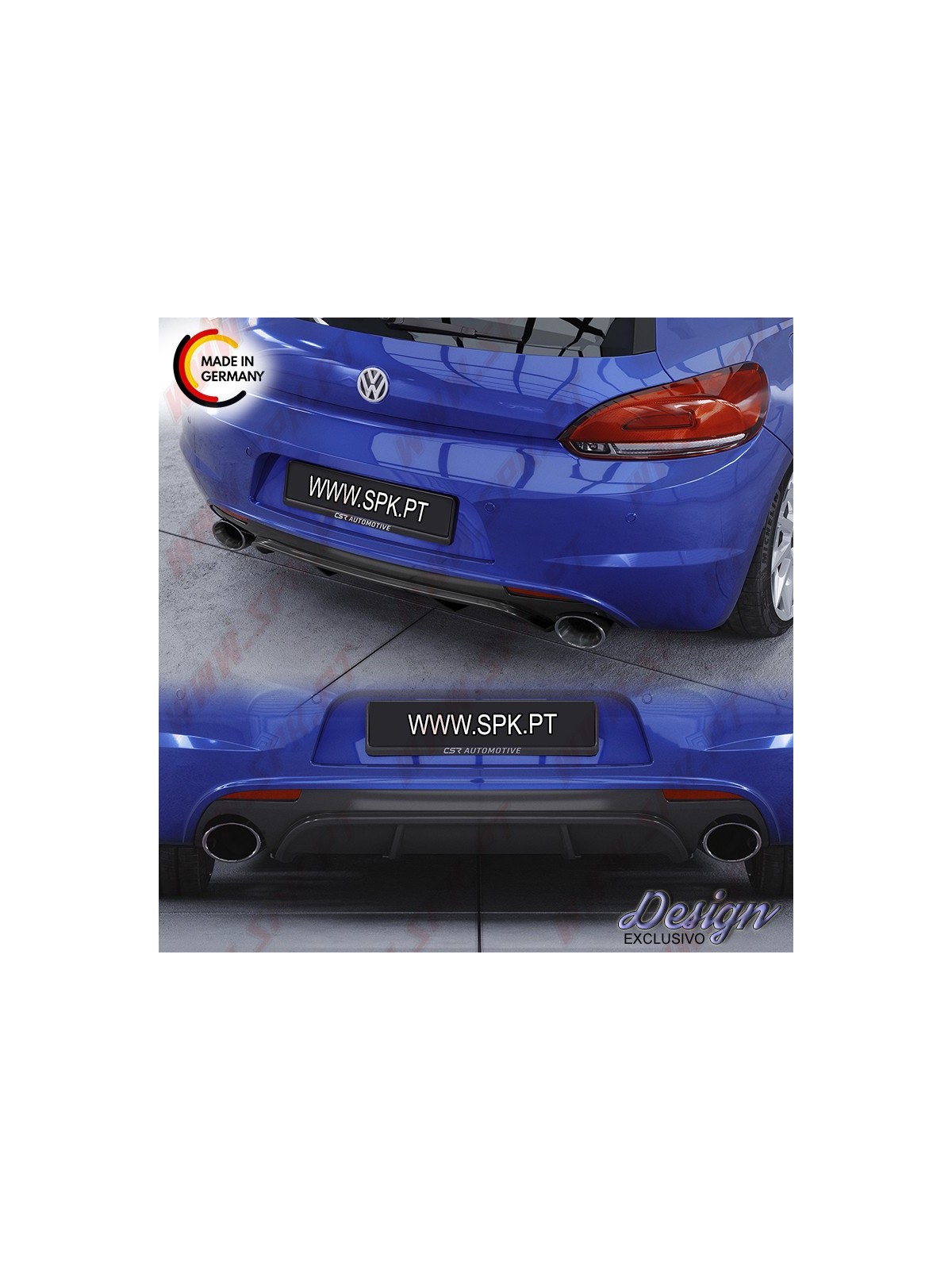 Difusor Traseiro - VW Scirocco R (2010-2012)