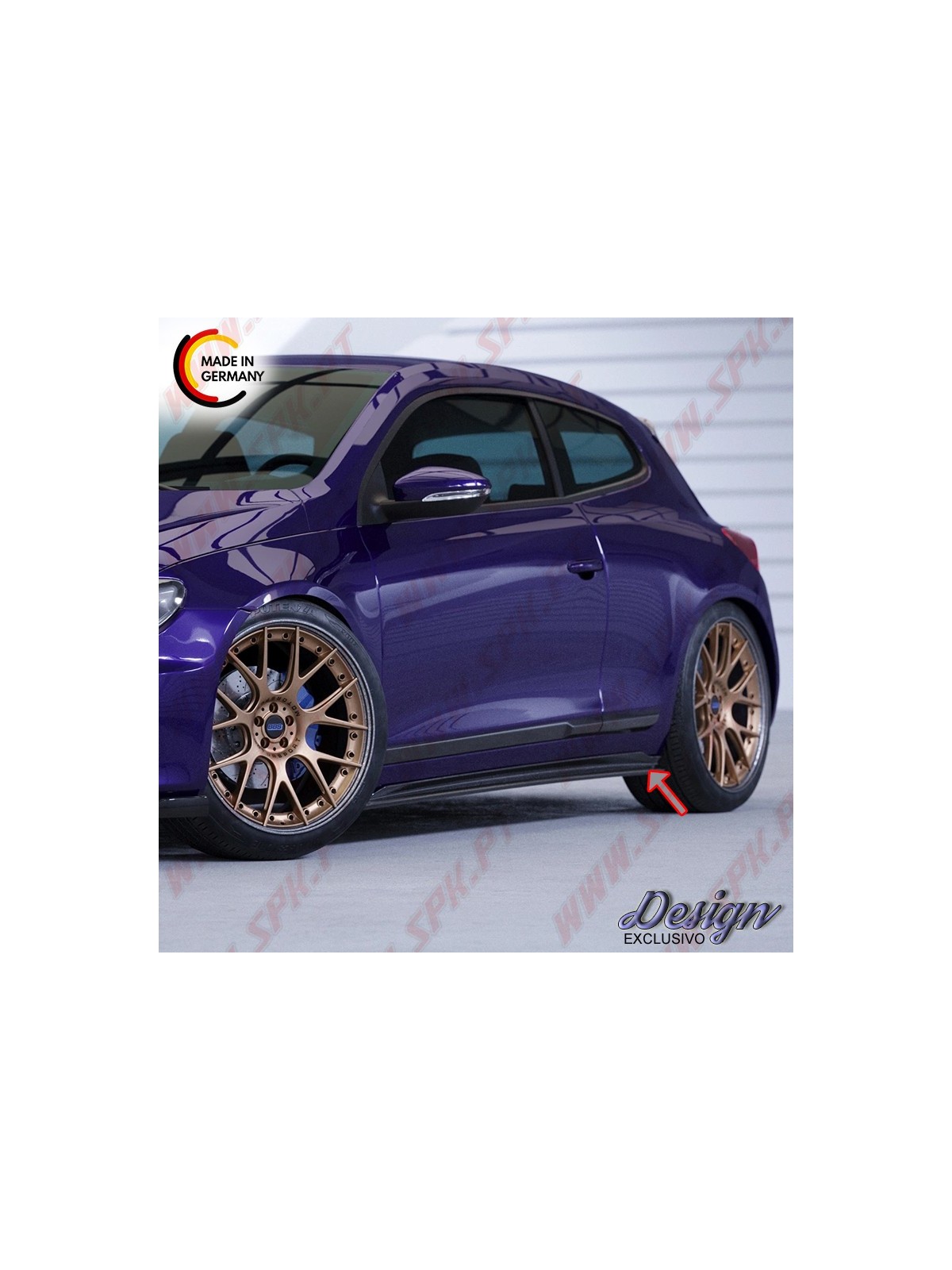 Extensão de Embaladeiras - VW Scirocco (2008-2017)