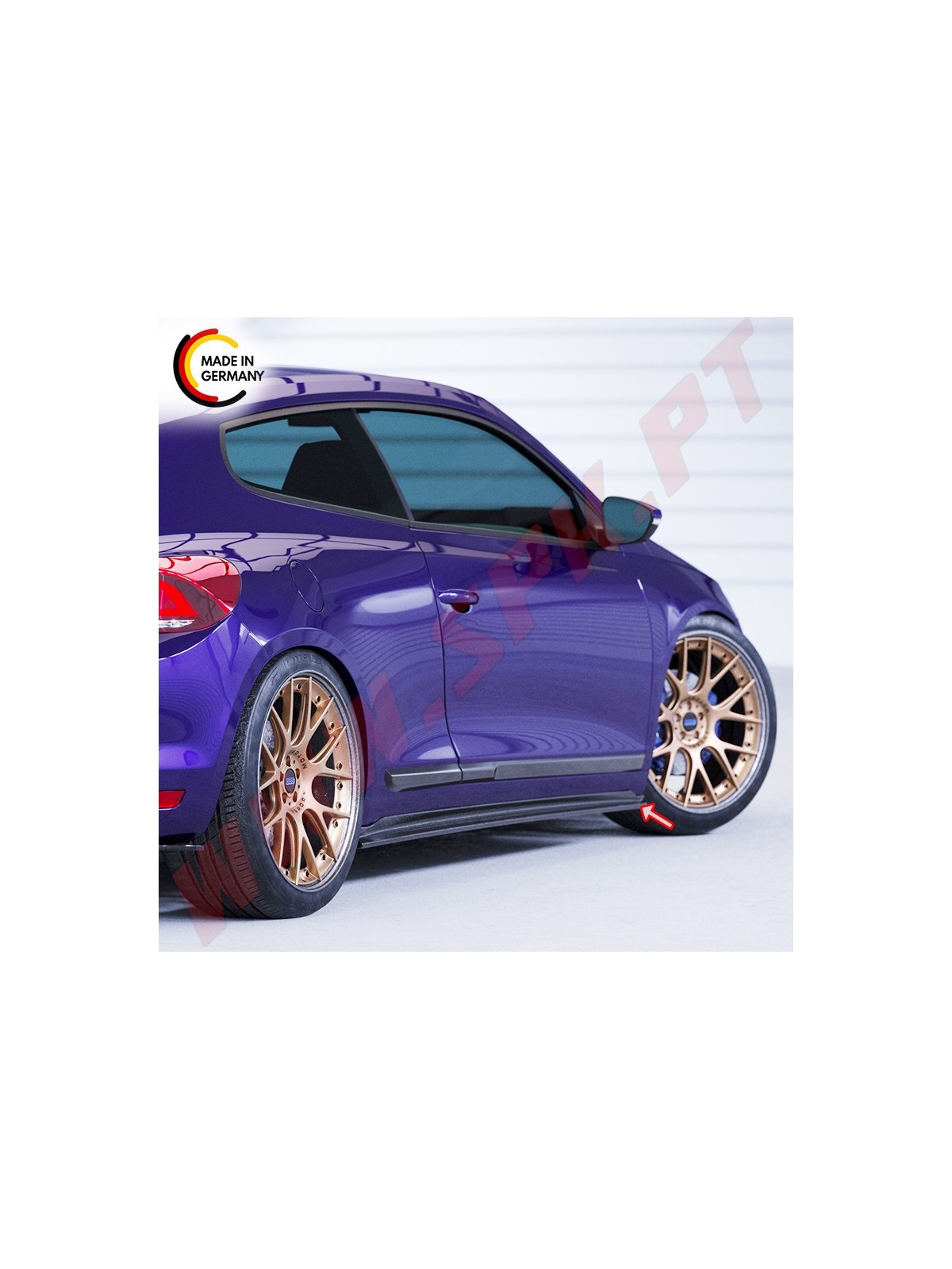 Extensão de Embaladeiras - VW Scirocco (2008-2017)