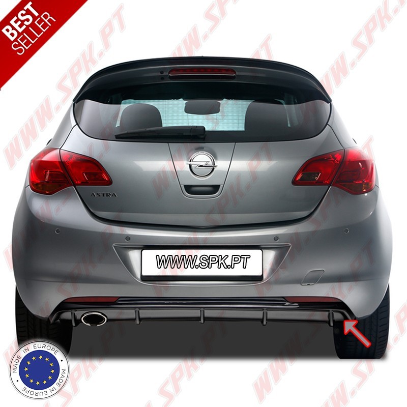 Difusor Traseiro - Opel Astra J 5 Portas (2009-2015) Difusor Traseiro - Opel Astra J 5 Portas (2009-2015)