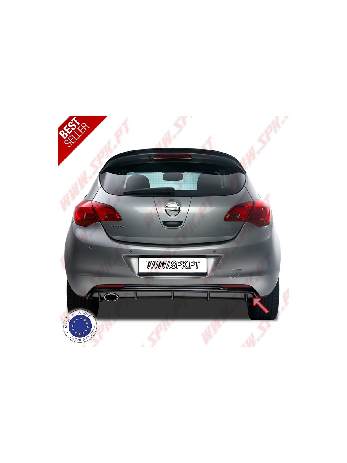 Difusor Traseiro - Opel Astra J 5 Portas (2009-2015) Difusor Traseiro - Opel Astra J 5 Portas (2009-2015)