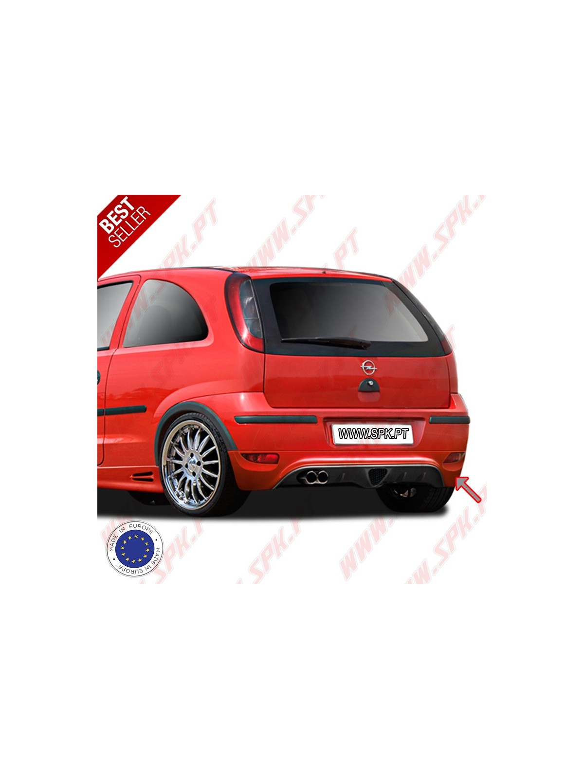 Difusor Traseiro - Opel Corsa C Facelift (2003-2006)