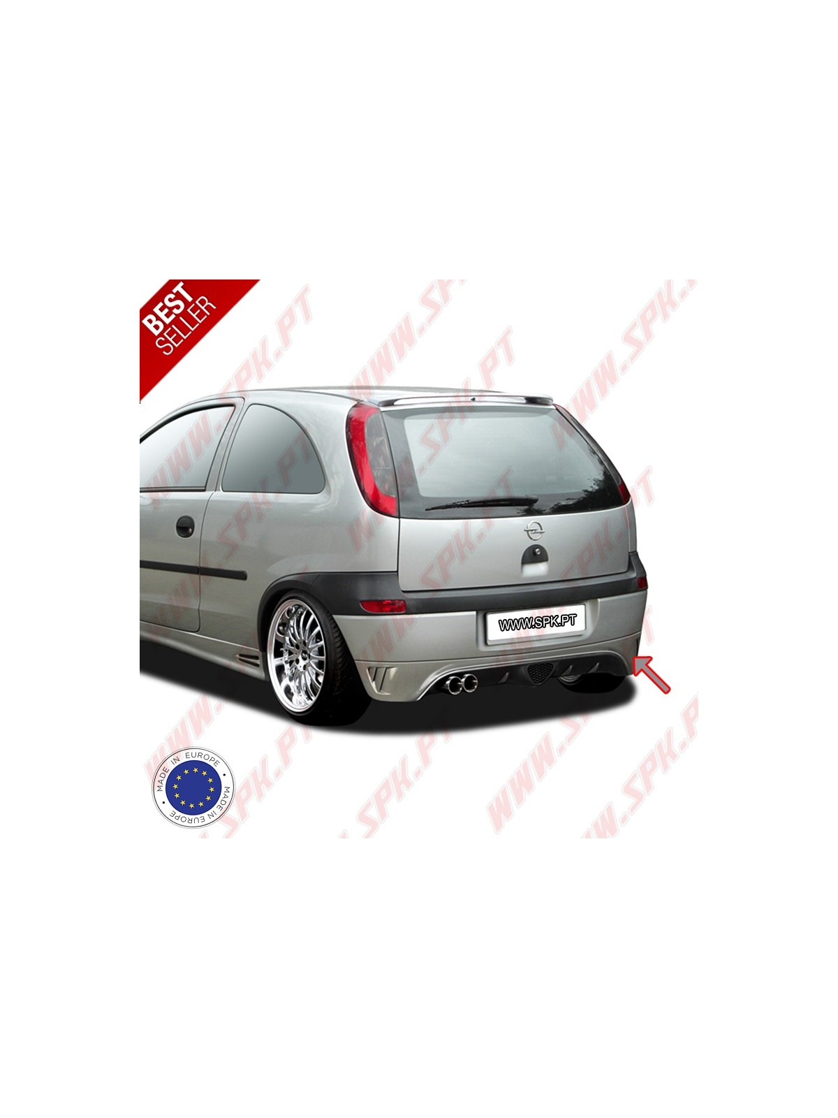 Difusor Traseiro - Opel Corsa C (2000-2003) Difusor Traseiro - Opel Corsa C (2000-2003)