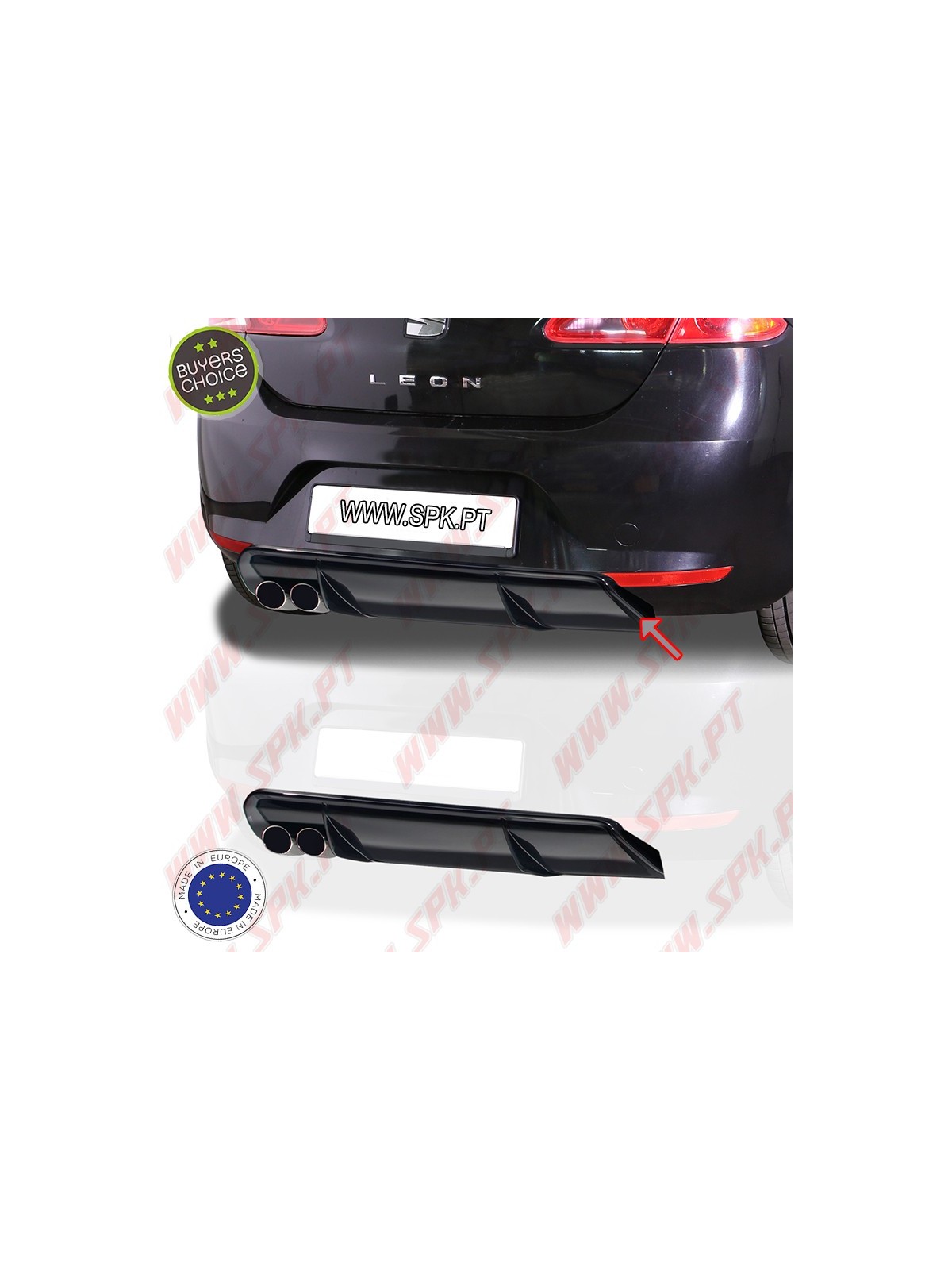 Difusor Traseiro - Seat Leon 1P (2006-2009)