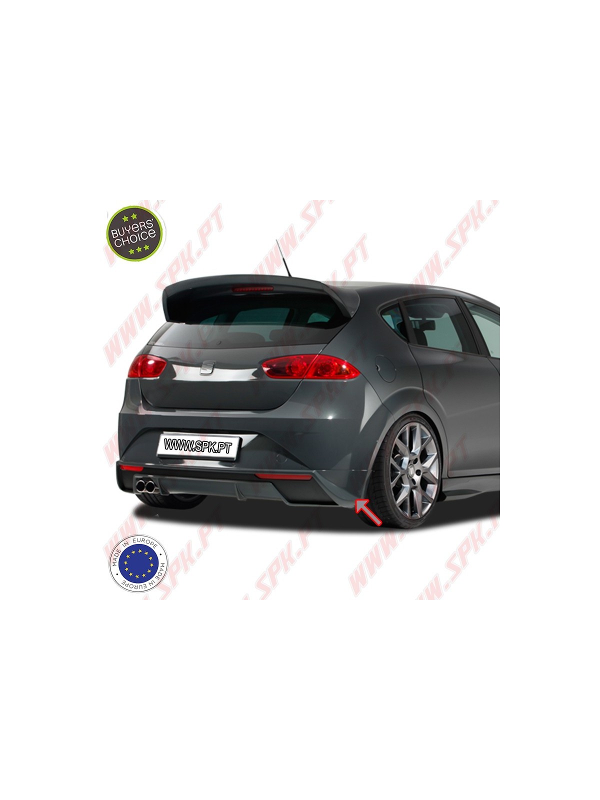 Difusor Traseiro V.2 - Seat Leon 1P Facelift (2009-2012)