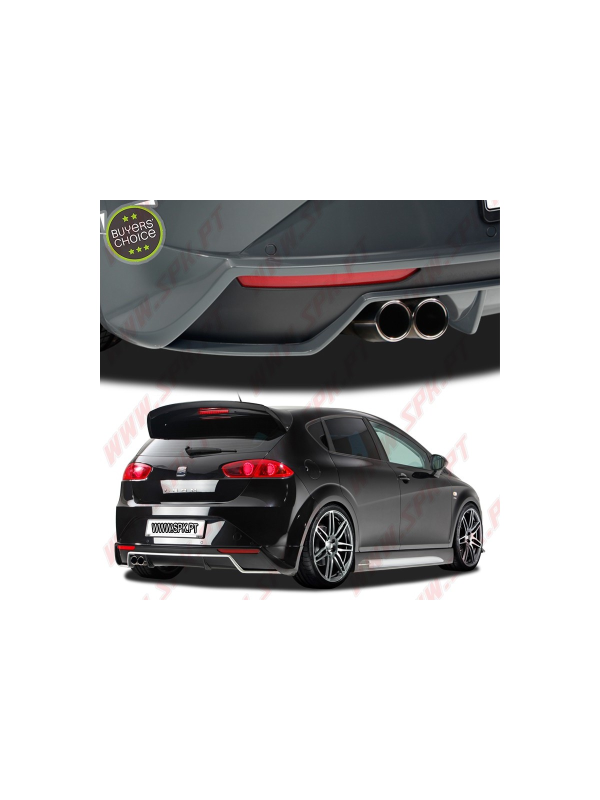 Difusor Traseiro V.2 - Seat Leon 1P Facelift (2009-2012)