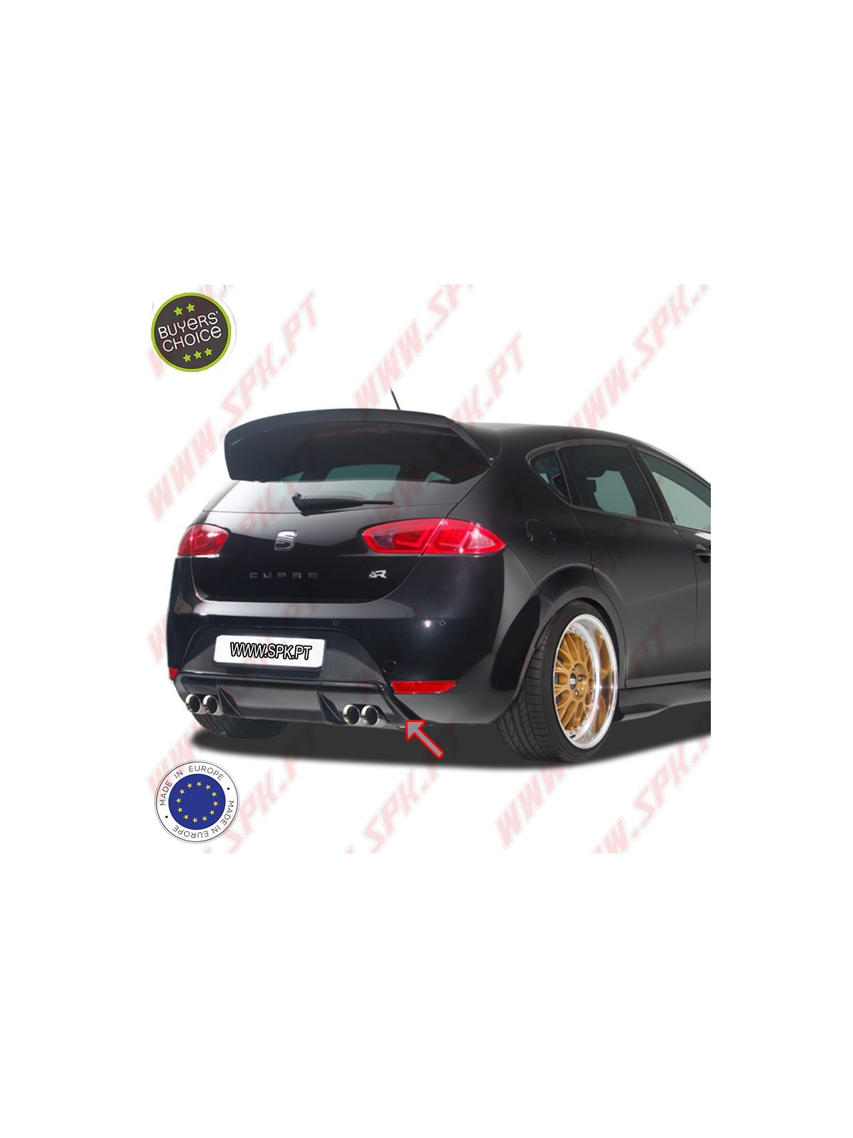 Difusor Traseiro V.2 - Seat Leon 1P FR / Cupra (2006-2012)