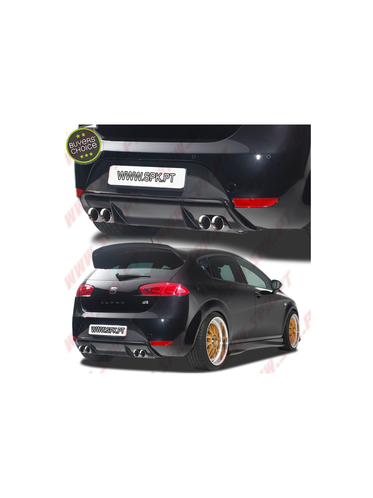 Difusor Traseiro V.2 - Seat Leon 1P FR / Cupra (2006-2012)