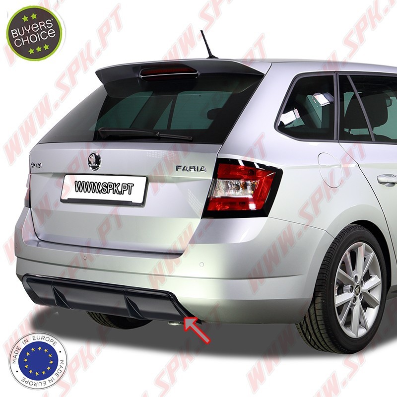 Difusor Traseiro - Skoda Fabia 3 Combi - 5J / NJ (2014-2019) Difusor Traseiro - Skoda Fabia 3 Combi - 5J / NJ (2014-2019)