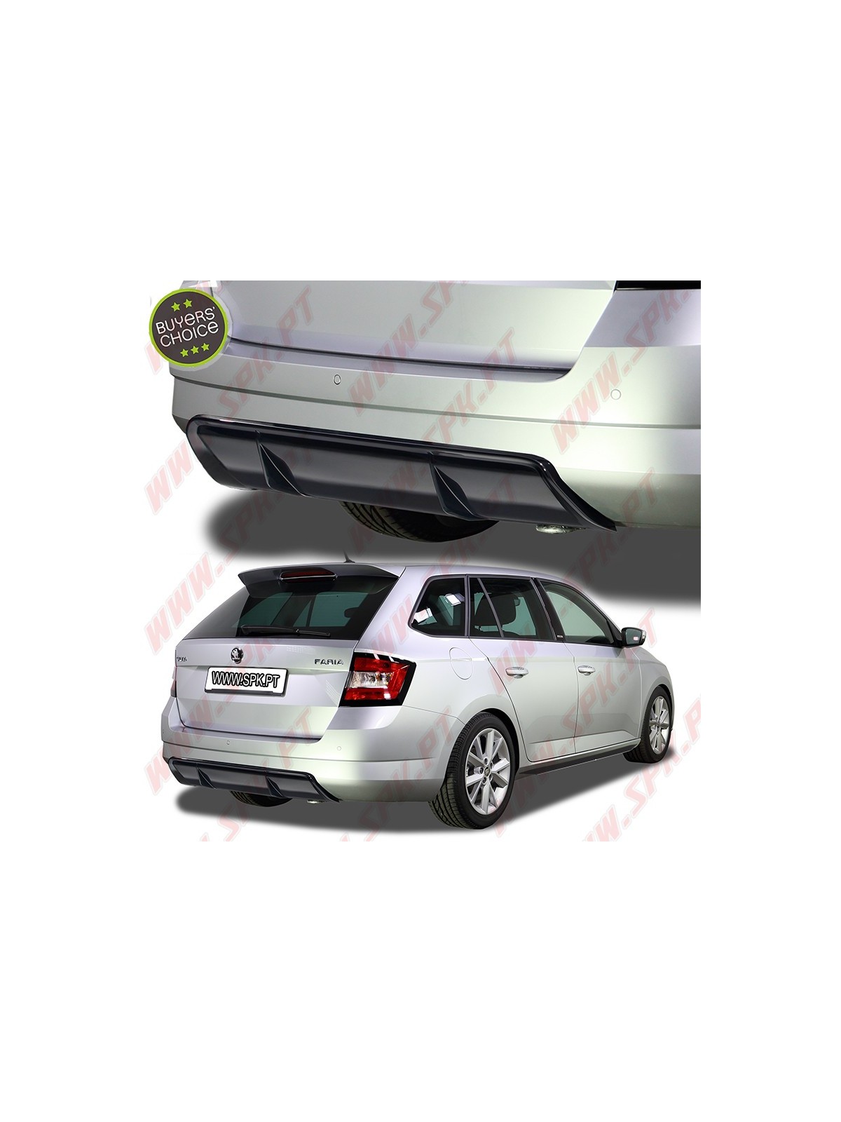 Difusor Traseiro - Skoda Fabia 3 Combi - 5J / NJ (2014-2019) Difusor Traseiro - Skoda Fabia 3 Combi - 5J / NJ (2014-2019)