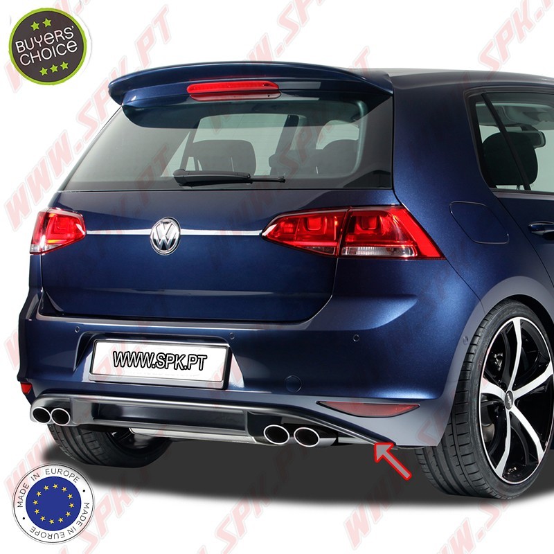 Difusor Traseiro - VW Golf 7 Standard (2012-2017) Difusor Traseiro - VW Golf 7 Standard (2012-2017)