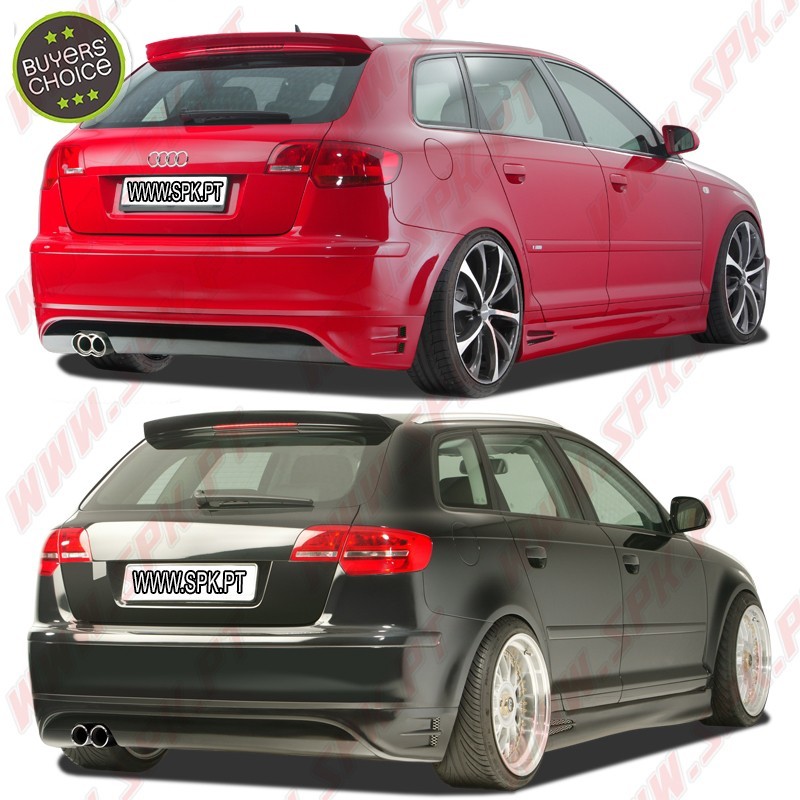 Difusor Traseiro - Audi A3 8P Sportback (2003-2008) Difusor Traseiro - Audi A3 8P Sportback (2003-2008)