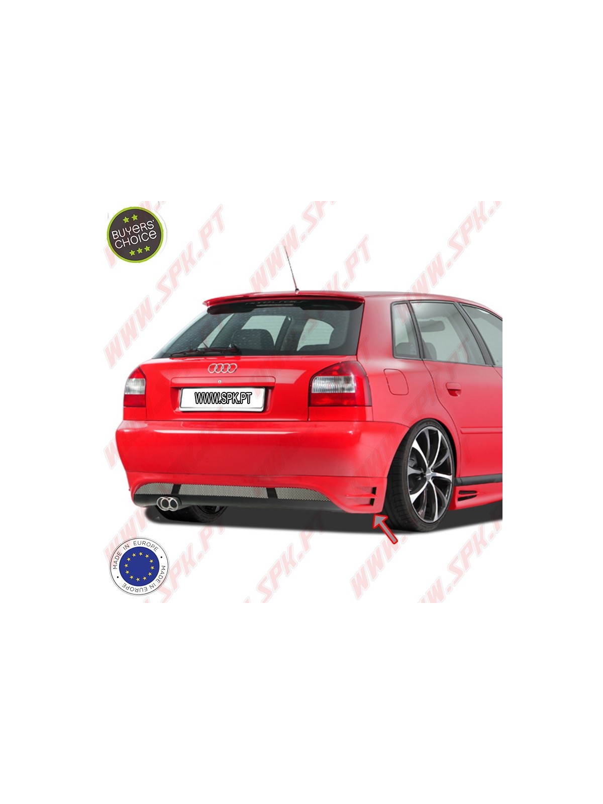 Difusor Traseiro - Audi A3 8L (1996-2003)