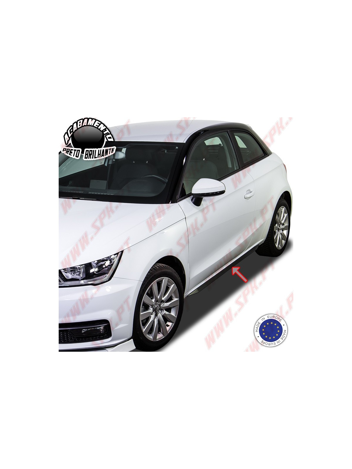 Extensão de Embaladeiras Slim - Audi A1 8X (2010-2018) Extensão de Embaladeiras Slim - Audi A1 8X (2010-2018)